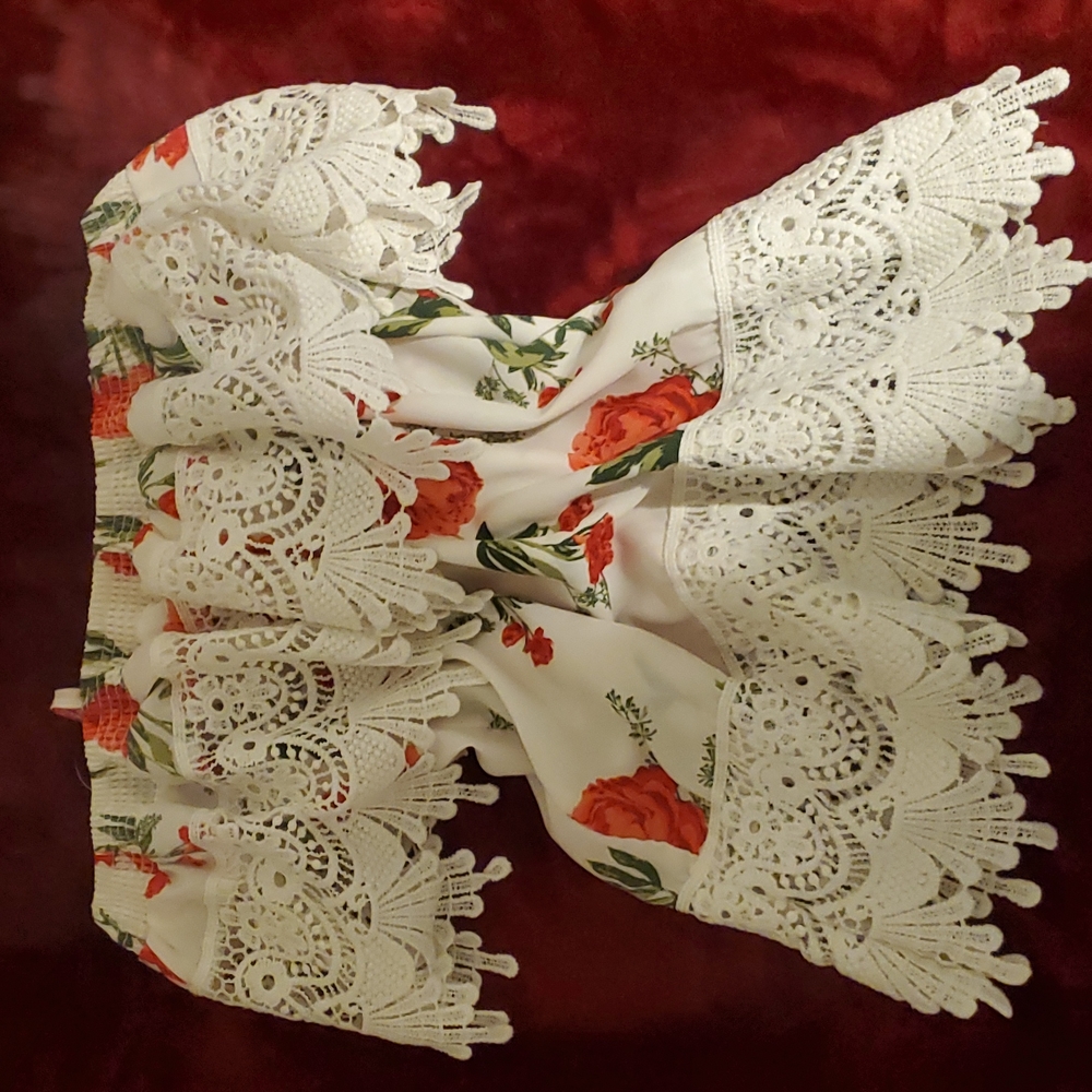 Floral off shoulder top